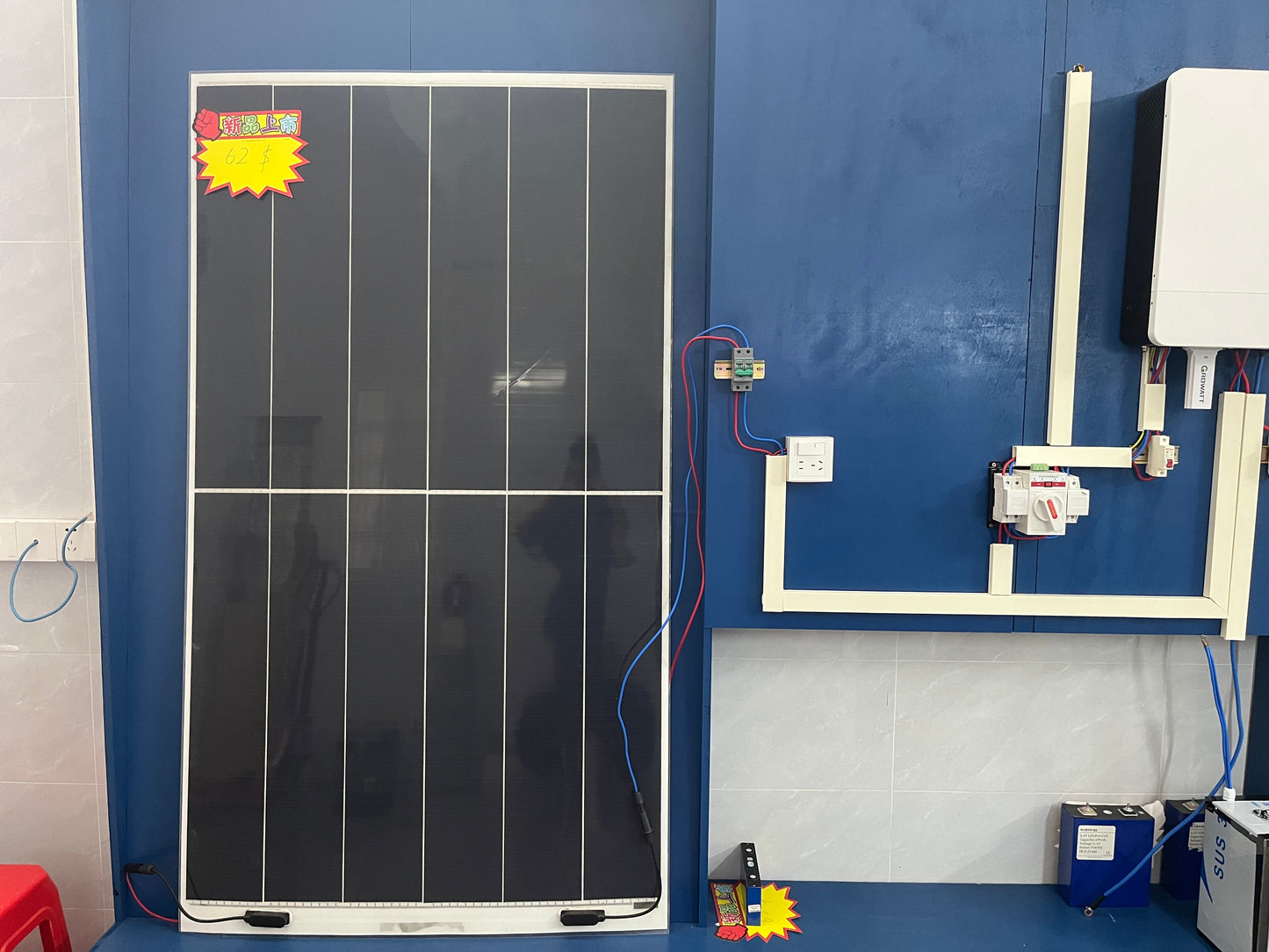 Growatt  MPPT 5KW 48V Off Grid Solar Panel Inverter With 15kwh Battery  and 5kw Panels